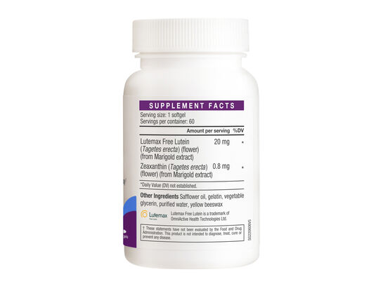 Lutein 20mg with Zeaxanthin 
